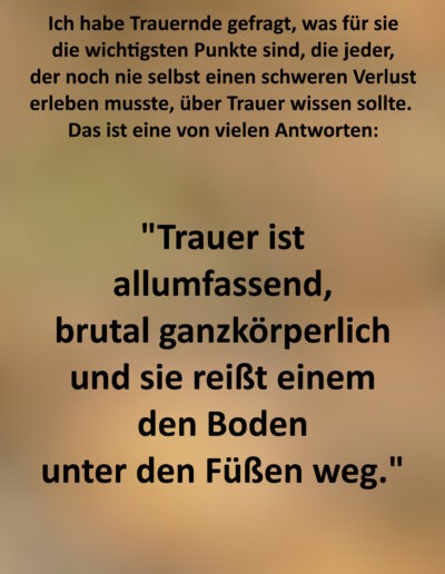 Was jeder über Trauer wissen sollte