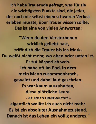 Was jeder über Trauer wissen sollte