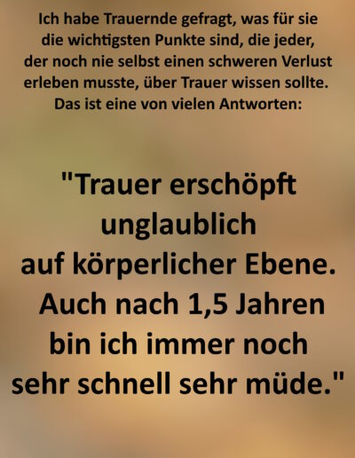Was jeder über Trauer wissen sollte