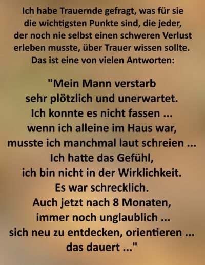 Was jeder über Trauer wissen sollte