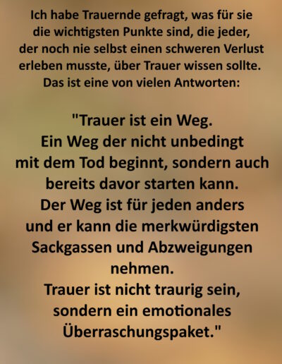 Was jeder über Trauer wissen sollte