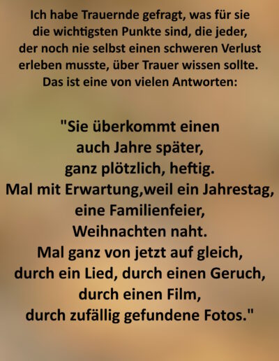 Was jeder über Trauer wissen sollte