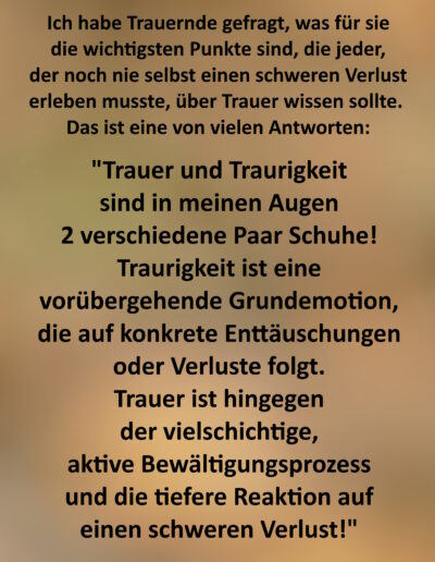 Was jeder über Trauer wissen sollte