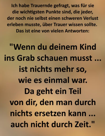 Was jeder über Trauer wissen sollte