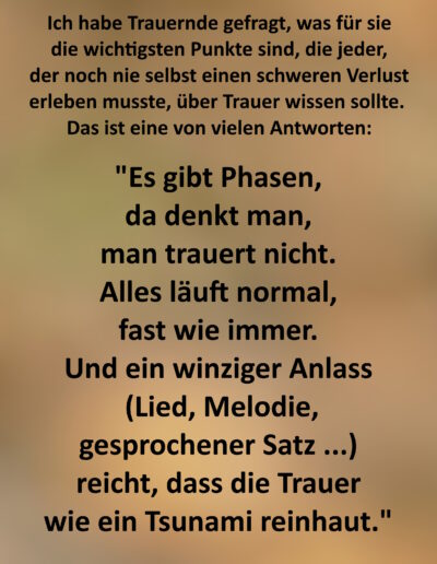 Was jeder über Trauer wissen sollte