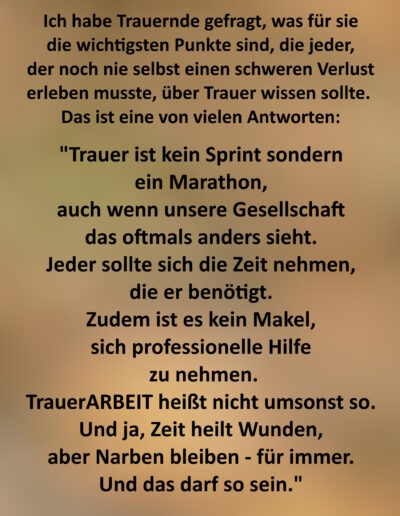 Was jeder über Trauer wissen sollte