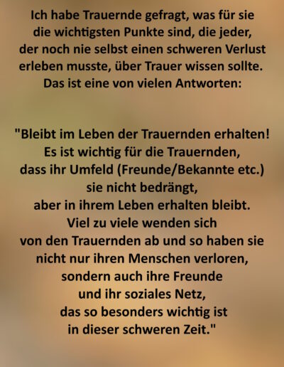 Was jeder über Trauer wissen sollte