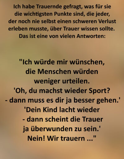 Was jeder über Trauer wissen sollte